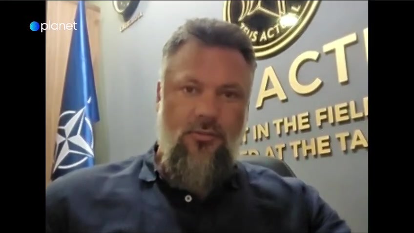 Admir Barčić interviewed by Planet TV about the security operation for the Los Angeles Lakers' visit to Slovenia